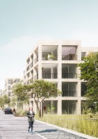Wohnungsbaustudie
zur Nachverdichtung
Berlin Grünau
Wettbewerb 2015
mit JWA
2. Preis